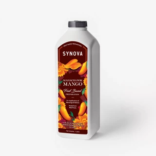 น้ำผลไม้เข้มข้น SYNOVA : ซอสมะม่วงมหาชนกเข้มข้น Mahachanok Mango Fruit Based Preparation (Btl-1 L.)