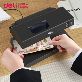 Deli เครื่องตรวจธนบัตร ขยายชัด 5 เท่า ปรับฟังก์ชั่นง่าย พร้อมสเกลวัด มีไฟบอกสถานะ Bill Counter