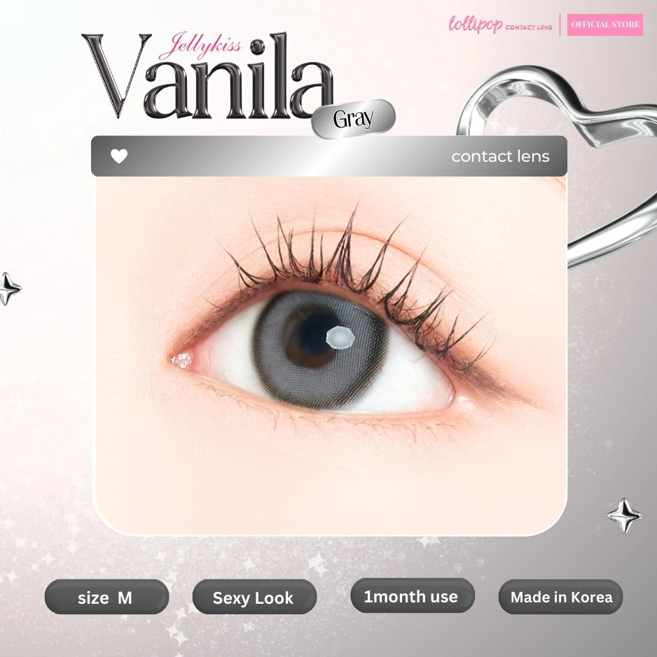 Lollipop Contact Lens รุ่น Vanila Gray คอนแทคเลนส์ Jellykiss