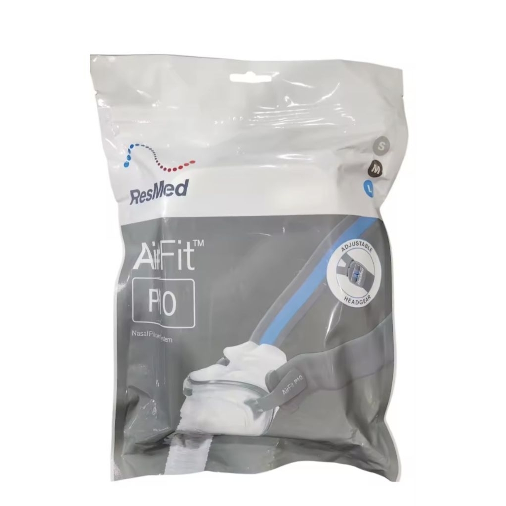 Resmed Airfit P10 Pillows system (Adjustable headgear) ปรับสายได้ ครบไซส์ S,M,L *ส่งด่วน