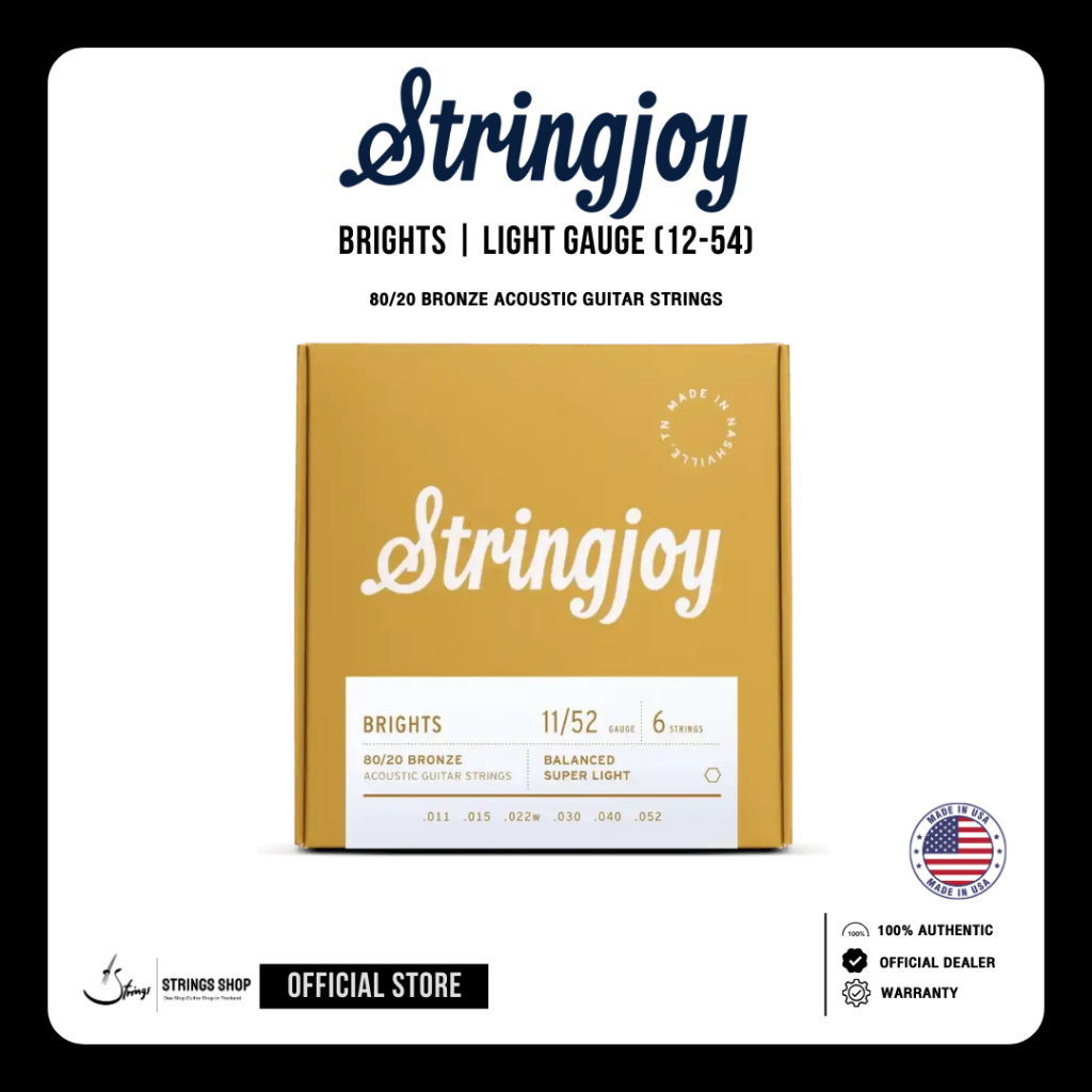 สายกีตาร์โปร่ง StringJoy Brights Acoustic Guitar