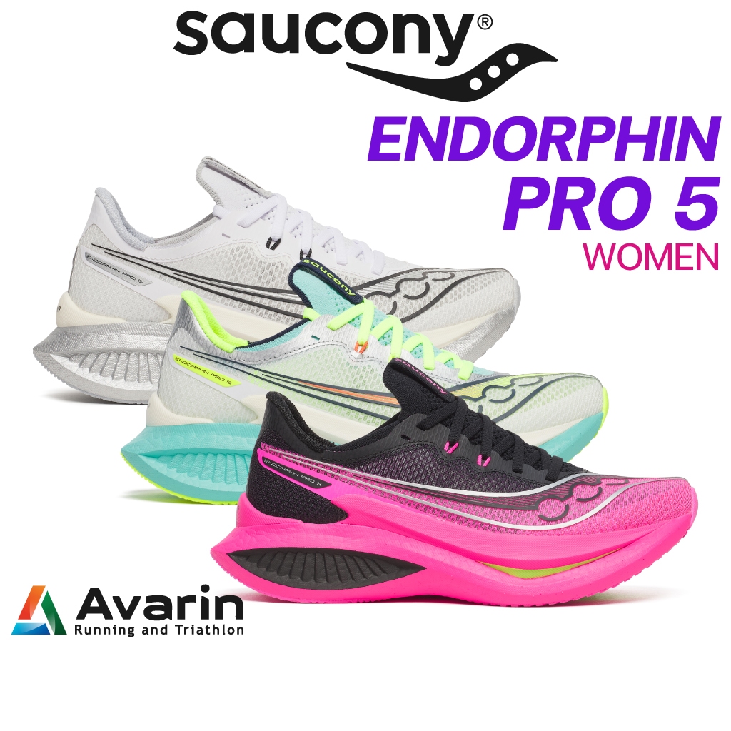 Saucony Endorphin Pro 5 / Pro 4 WOMEN ครบทุกสี (ฟรี! ตารางซ้อม) รองเท้าวิ่งคาร์บอนตัวท็อปสาย Speed ร