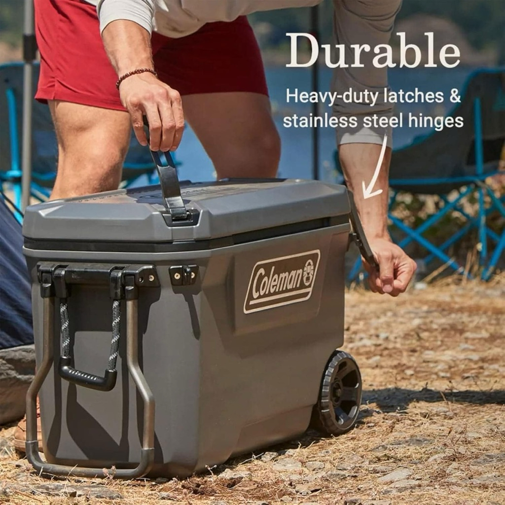 ถังน้ำแข็งColeman Convoy Series 65-Quart Cooler Portable Cooler ออกแบบมาให้เคลื่อนย้ายง่าย ราคา ถูกที่สุด ดีลบีเคเค แกลเลอรีภาพที่ 6
