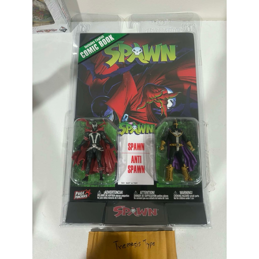 McFarlane Toys Spawn Page Puncher: Comic Book with Spawn and Anti-Spawn Mini Figures set