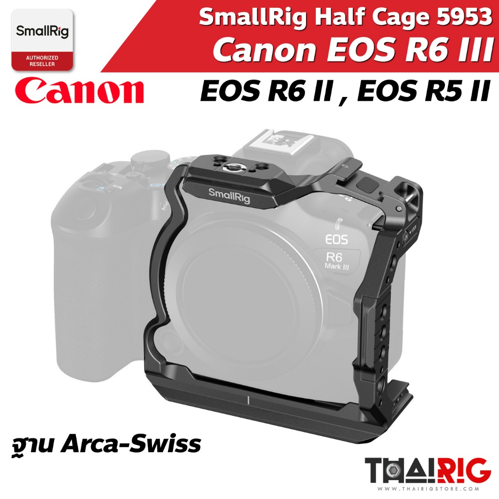 📌ส่งจากไทย📦 SmallRig EOS R5 R6 HawkLock Half Cage 5953 Canon R6 III , R6II , R5II