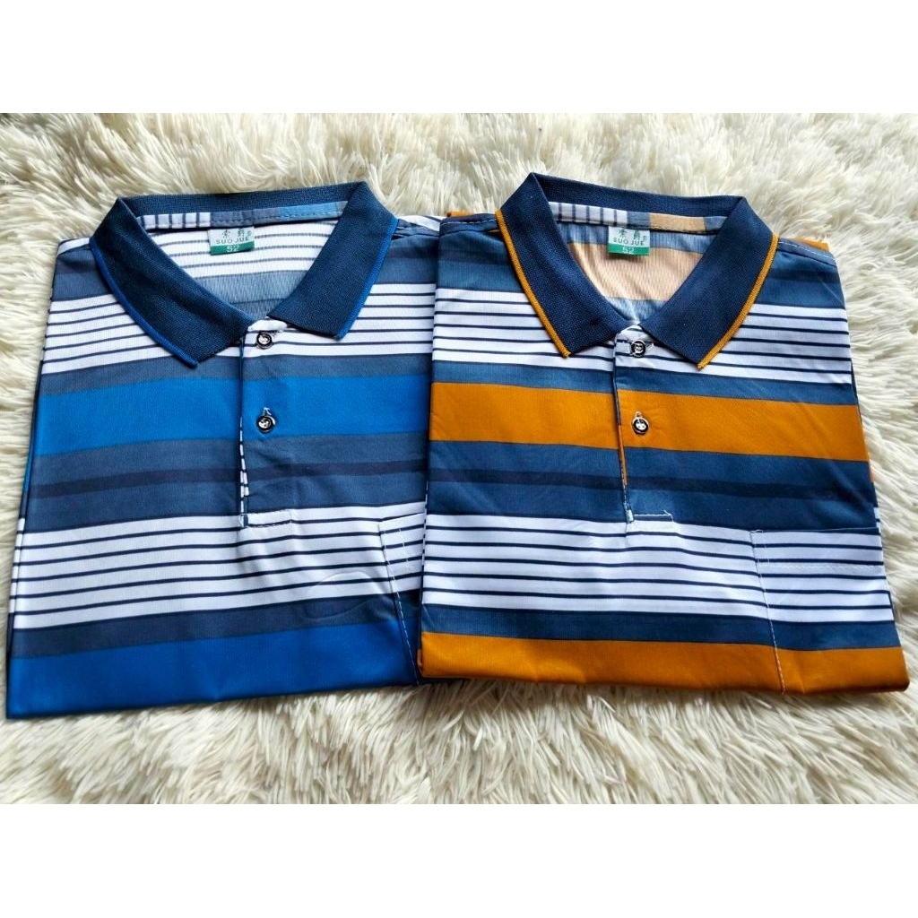 เสื้อคอปกพิมพ์ลาย มีกระเป๋าเสื้อ เนื้อผ้าดี ใส่สบายไม่ร้อน เหมาะกับวัยกลางคนถึงคนมีอายุ  สามารถใส่ลำลอง ทำงานได้หมด