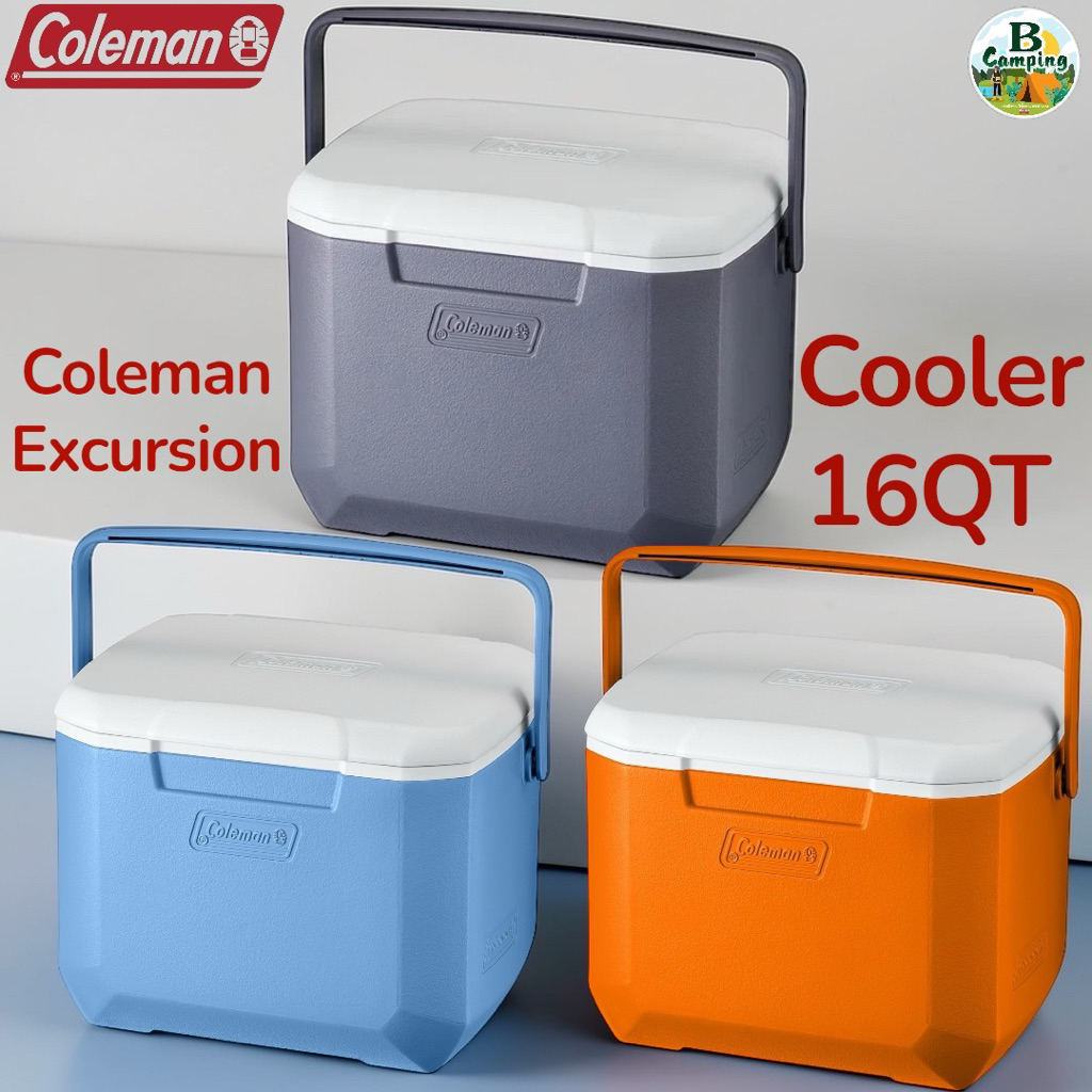 NEW2026‼️ถังน้ำแข็งColeman Excursion Cooler 16QT ออกแบบมาให้เคลื่อนย้ายง่าย