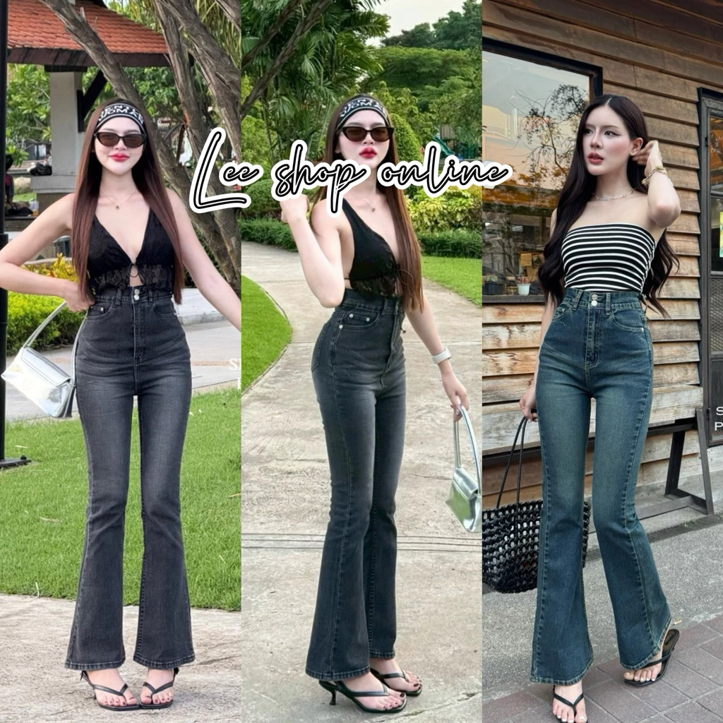 New รหัส194.1 กรี๊ดดดดดดด🥰 New Collection กางเกงยีนส์ขาม้าโพนี่ กระดุมเบิ้ล ผ้าดีโครตๆ ใส่สวยเป๊ะแน่นอน SIRINAN STUDI