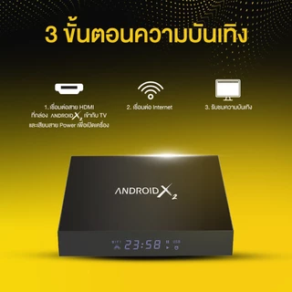 กล่องรับสัญญาณอินเทอร์เน็ตทีวี GMM Z Android X2 (Android TV Box)
