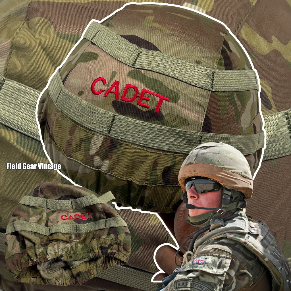 ถุงคลุมหมวก ผ้าคลุมหมวก British Army Surplus MTP Mk.7 GS Camo Cotton Cover Fits วัสดุผ้าคอตตอล ของกอ