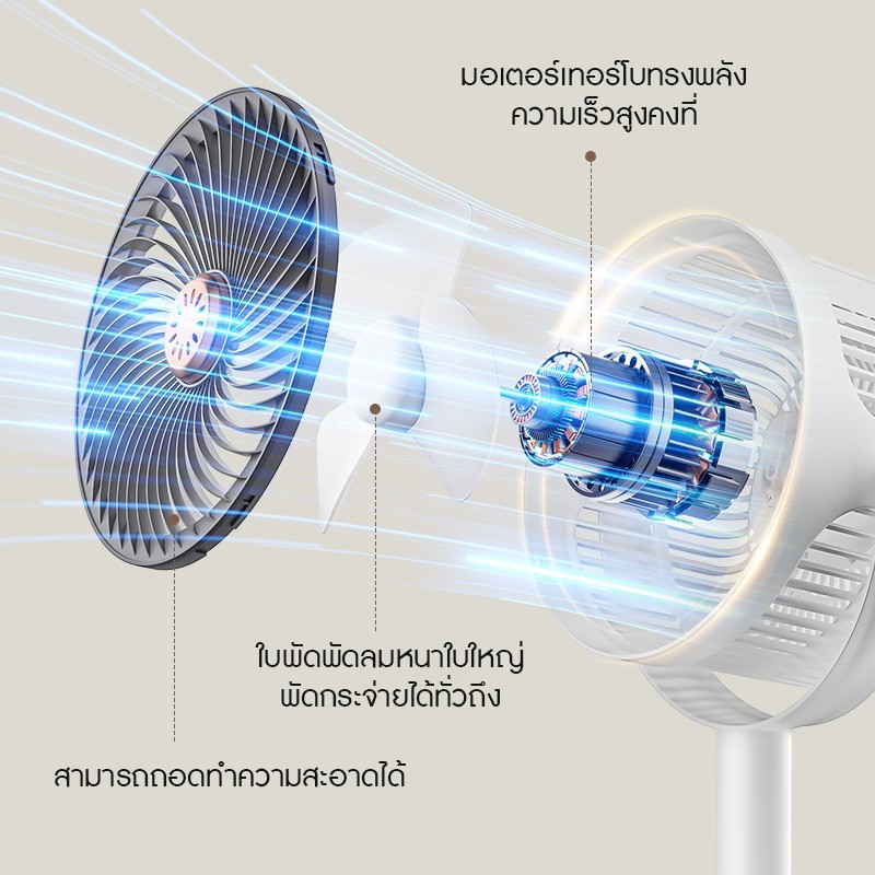 พัดลม พัดลมตั้งพื้น พัดลมตั้งโต๊ะ พัดลมปรับสูงได้ พัดลมพกพา พัดลมตัวเล็ก  PAE-698 = มีรีโมท และส่ายได้ PAE-699 = ไม่มีรี รูปที่ 4
