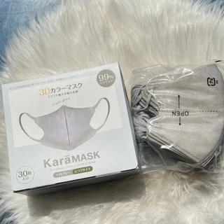 KARA 3D หน้ากากอนามัยผู้ใหญ่ หนา4ชั้น หายใจสะดวก สายหูยืดหยุ่นได้ไม่รั้งหู 1กล่อง30ชิ้น สินค้าพร้อมส่ง