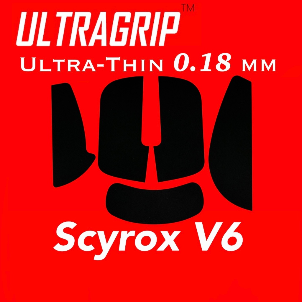 ULTRAGRIP Mouse Grip Tape กริปเทปสำหรับเมาส์(Scyrox V6) บางเฉียบสุดๆเพียงแค่ 0.18มม.