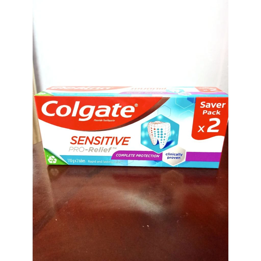 Colgate ยาสีฟัน คอลเกต เซนซิทีฟโปรรีลีฟ คอมพลีทโปรเทคชั่น110 กรัม "แพ็คคู่"