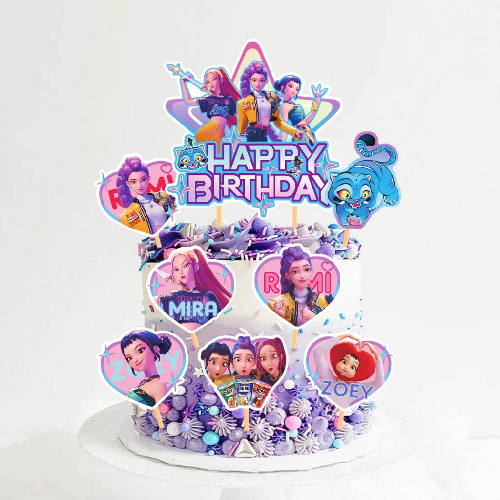 ปักเค้ก ป้ายปักเค้ก K-Pop Demon Hunters / Soda Pop