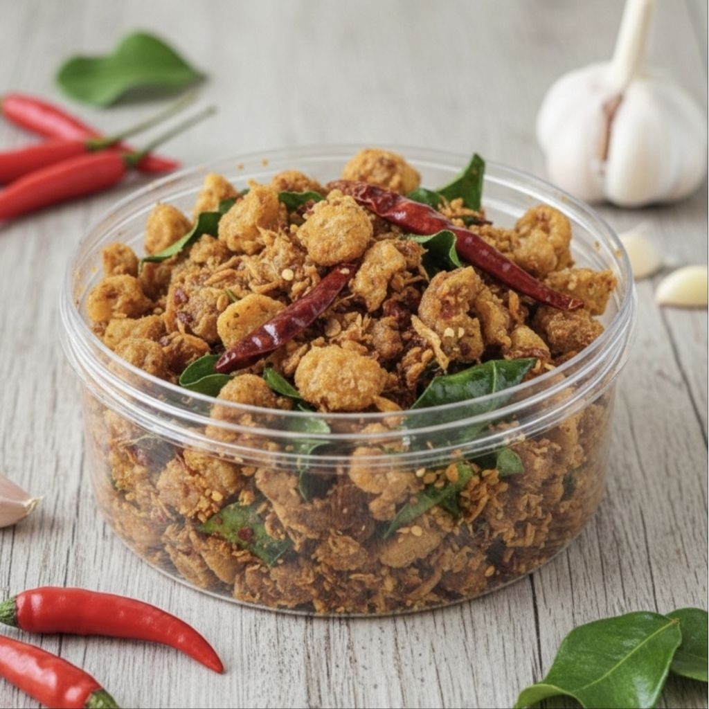 น้ําพริกกากหมู250กรัมกากหมูแคบหมูอร่อย