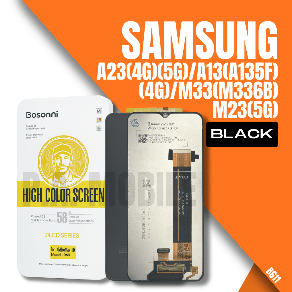 หน้าจอ แบรนด์  Bosonni Samsung A23(4G)(5G)/A13(A135F)(4G)/M33(M336B)/M23(5G) ของแท้