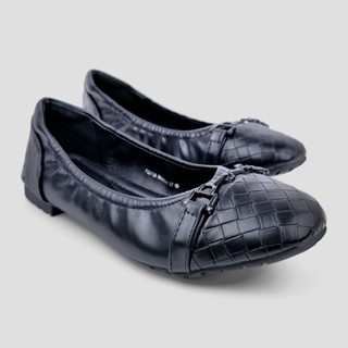 ST.JAMES รองเท้าคัทชูหนัง PU / รองเท้าส้นแบน หัวมน ส้น 1.3 ซ…