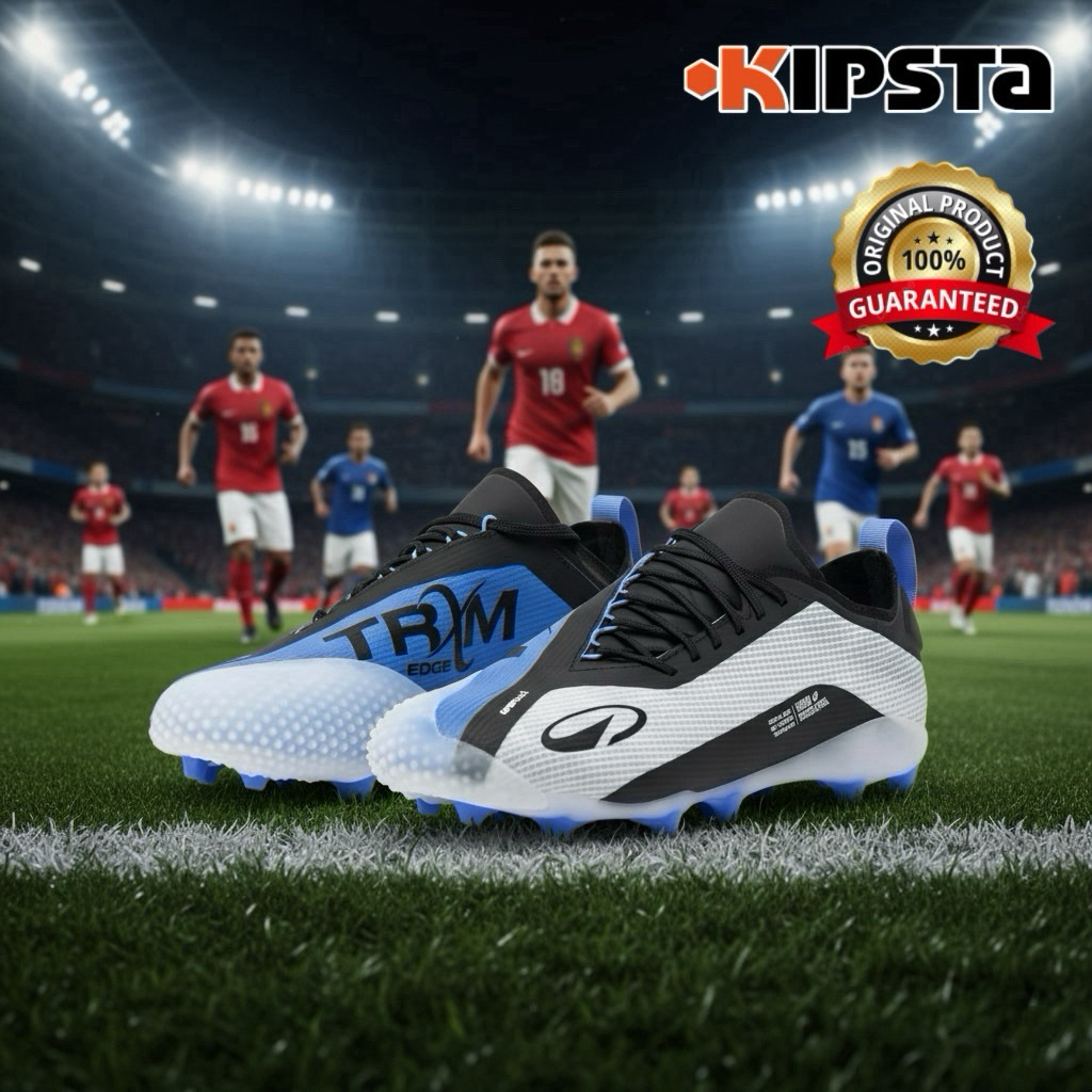 รองเท้าฟุตบอลพื้น AG/FG “มีไซส์ 39-46“ รุ่น Traxium Edge (สีฟ้าคอสมอส) KIPSTA