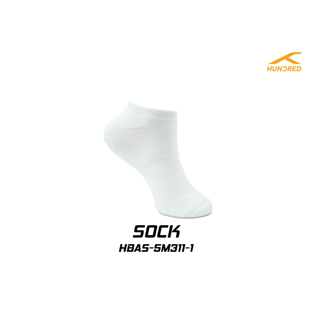 HUNDRED MEN'S QUARTER SOCKS MAX STRIDE (HBAS-5M311) ถุงเท้ากีฬา แบดมินตัน รูปที่ 3
