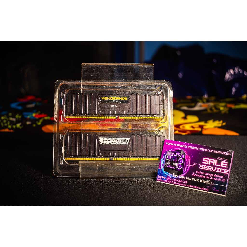 RAM (หน่วยความจำ) 64GB (32GBx2) DDR4 3200MHz CORSAIR VENGEANCE LPX