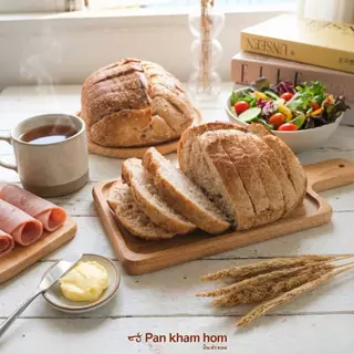ซาวโดวจ์ โฮลวีท (Whole Wheat Sourdough) ขนมปังซาวโดจ จาก ปั้นคำหอม ทำจากยีนส์ธรรมชาติ 100% ไม่ใส่สารกันเสีย จัดส่งทั่วปร
