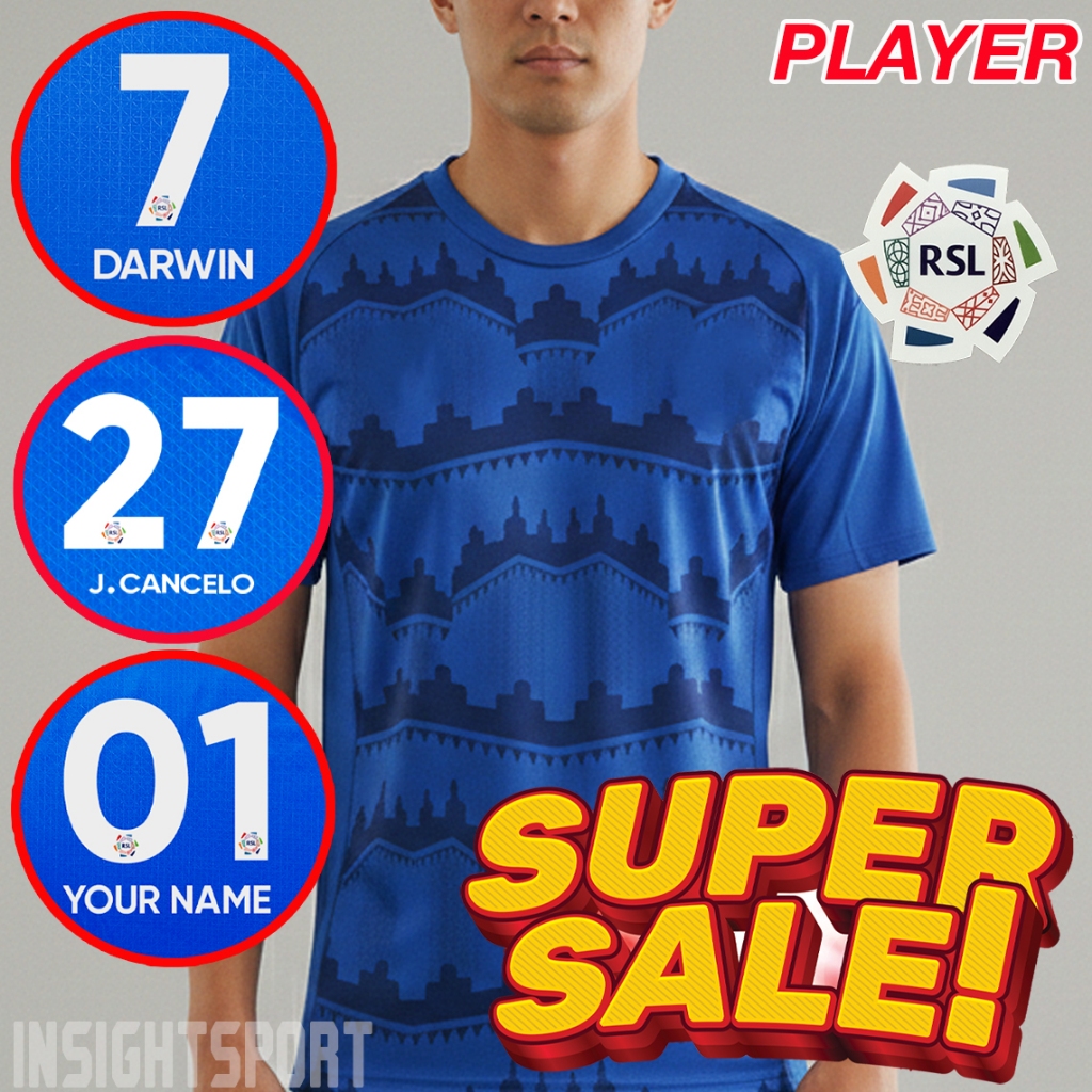 เสื้อฟุตบอลเกรดเพลเยอร์ ทีม oัล ฮิลาa เหย้า 2025-26 #PY0079 รับทำชื่อเบอร์ ไซส์เอเชีย S-2XL