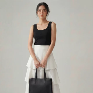 🍒Ninamee เสื้อกล้ามคอเหลี่ยมมีบรา อก30-42 นิ้ว มีฟองน้ำในตัว ใส่สบาย เสื้อซับในพร้อมบรา เสื้อกล้ามผู้หญิง#NN79