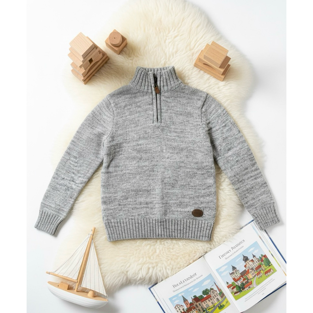 เสื้อ sweater มือ2 H&M ของแท้ size US 4-6Y (น้องตัวเล็ก 6-7 ขวบ ใส่ได้คะ)
