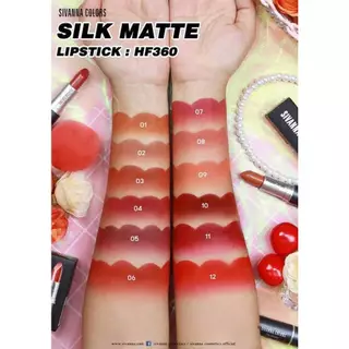 HF360 SIVANNA COLORS Silk Matte Lip |3g. ซีเวนน่า คัลเลอร์ส ซิล แมทท์ ลิป