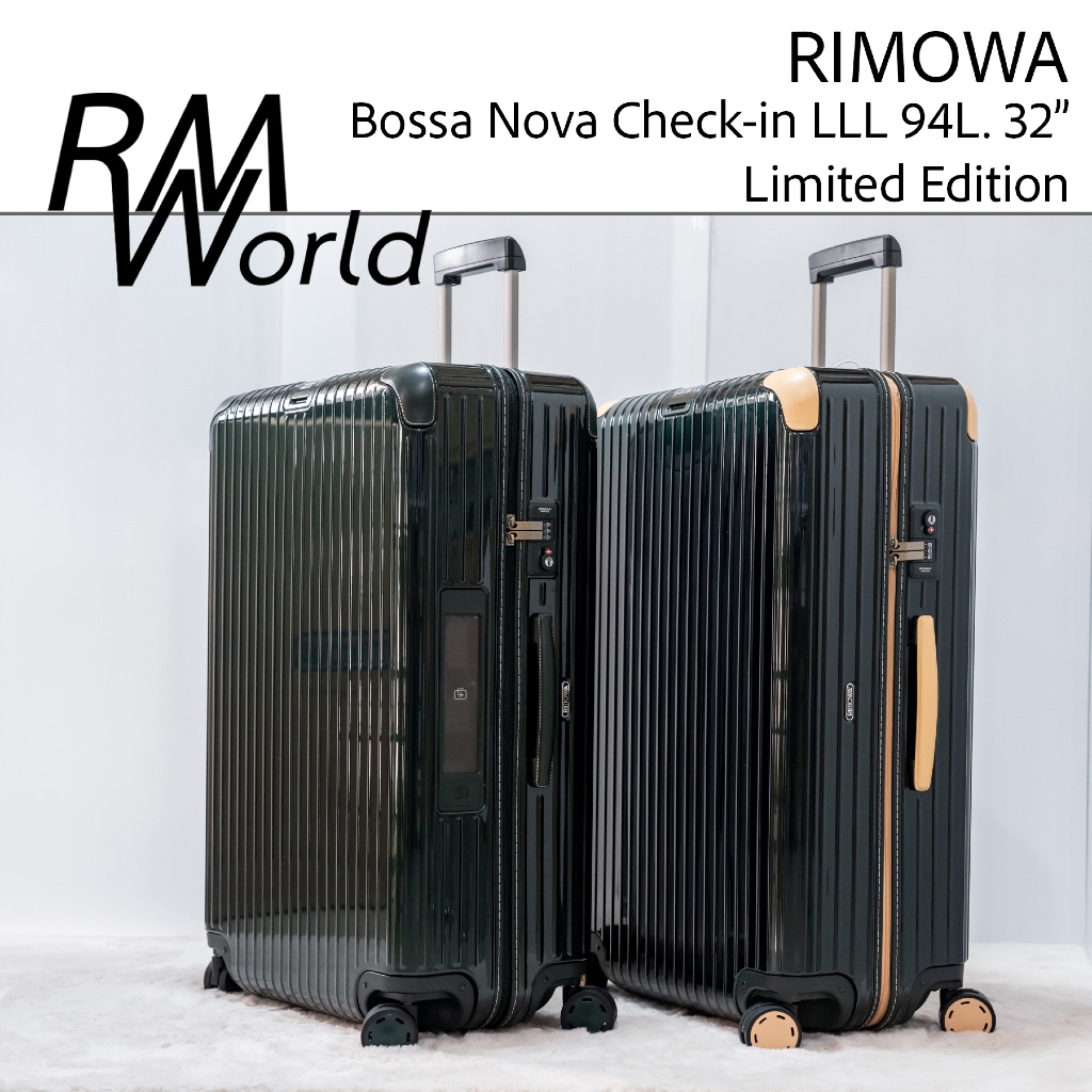 Rimowa Bossa Nova e-TAG 32" - 94L กระเป๋าเดินทาง ริโมว่า รุ่นลิมิเต็ด หูจับหนัง หุ้มหนัง
