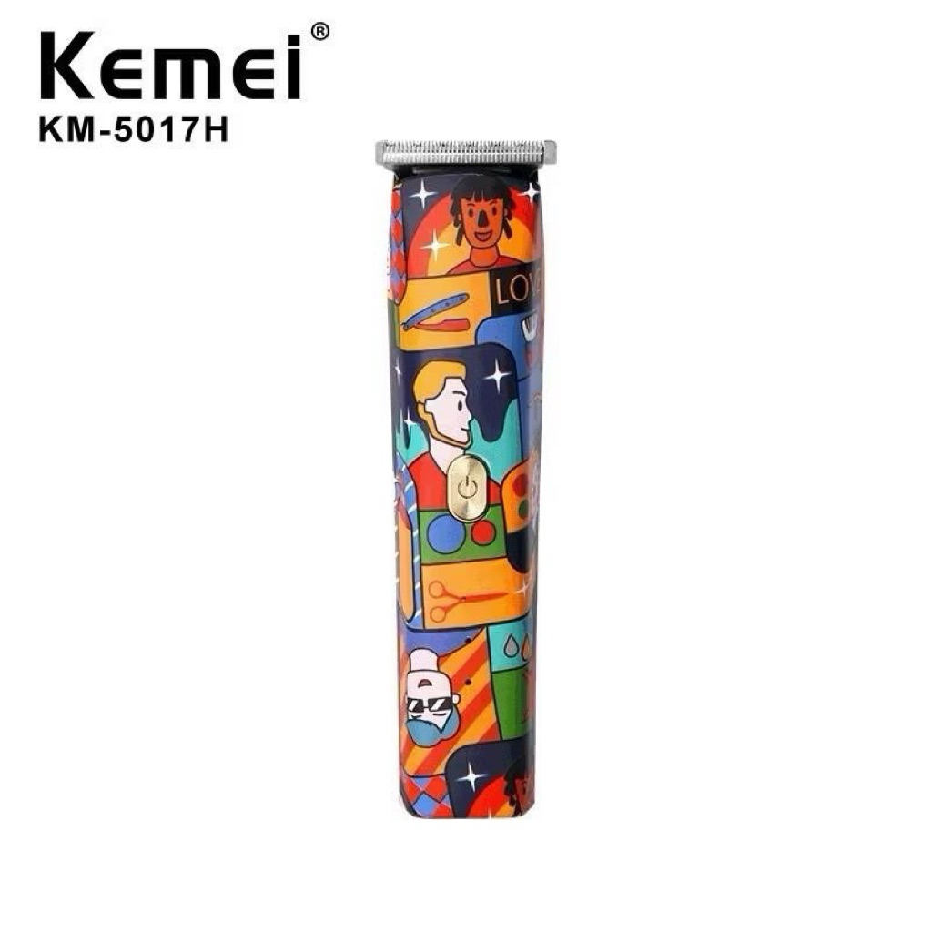 Kemei km5017H ปัตตาเลี่ยนตัดผม กันขอบ ดีไซน์สวย กราฟฟิตี้ โกนได้ทุกส่วนของร่างกาย อุปกรณ์ครบ