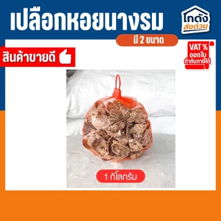 เปลือกหอยนางรมขนาด 500 g./1 kg.ใส่ถุงตาข่ายแดง เปลือกหอยกรองน้ำ