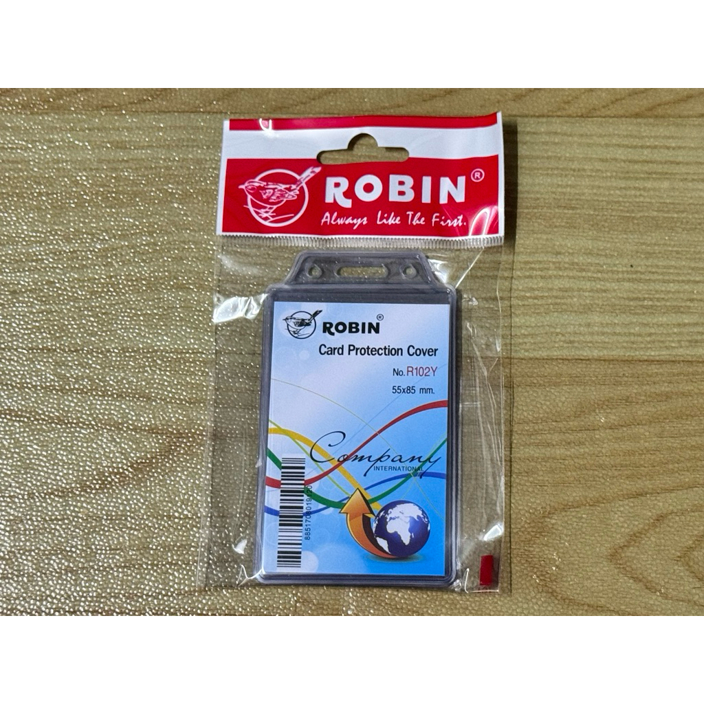 ROBIN R102Y ป้ายชื่อแขวน ใส่บัตรพนักงาน ข้าราชการ บัตรติดหน้าอก