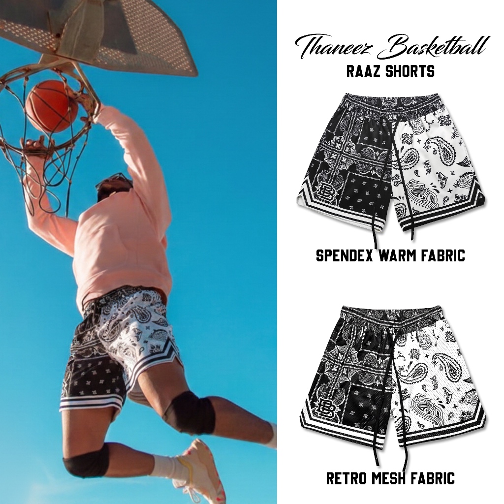 กางเกงกีฬา กางเกงบาสขาสั้น Badz RAAZ Collection [ มีไซส์ใหญ่ ]
