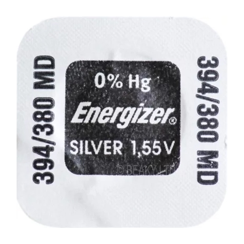ถ่านกระดุม Energizer 394/380 , 394 , 380 หรือเทียบเท่า SR936SW,SR936W จำหน่ายแบ่งเป็น 1ก้อน