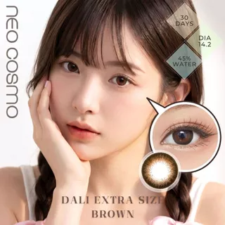 คอนแทคเลนส์ Dali Extra Size Brown (Neo Cosmo) ดาลี่สีน้ำตาลธรรมชาติ โตกว่าตาดำ มีส่งด่วนใน กทม.
