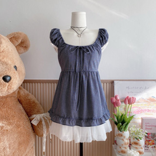 unniii.co-เสื้อแขนตุ๊กตา ดีเทลขอบแขนลูกไม้สุดน่ารัก