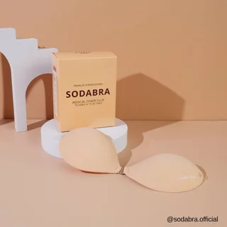 𝐒𝐨𝐝𝐚𝐁𝐫𝐚 บราดูม หนา 3เซน พร้อมแถมสายใส 2 เส้น บราเกาะอก มีกาวซิลิโคน ติดแน่นใส่สบาย รหัสN2