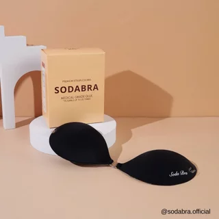 𝐒𝐨𝐝𝐚𝐁𝐫𝐚 บราดูม หนา 3เซน พร้อมแถมสายใส 2 เส้น บราเกาะอก มีกาวซิลิโคน ติดแน่นใส่สบาย รหัสN2