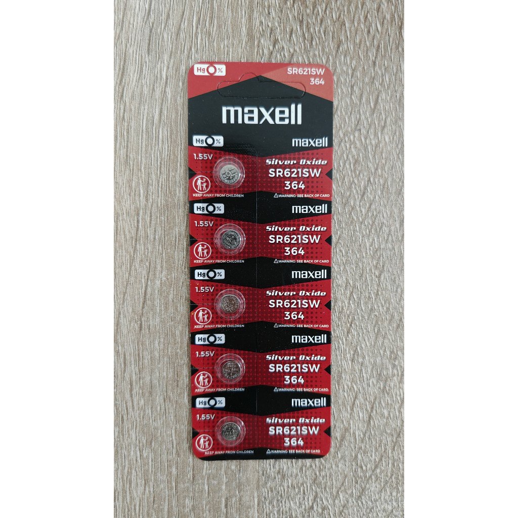 🔘 ถ่านนาฬิกา Maxell 364 SR621SW ของแท้ ถ่านกระดุม 1.55V 🔘