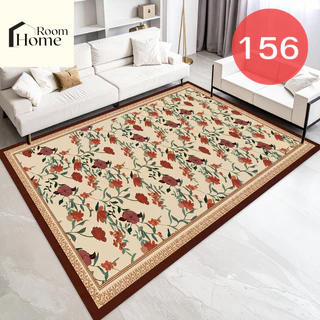 พรมปูพื้น 3D ลายดอกไม้ Flower 2026 ขนาด 120x160 ซม. (3.5 ฟุต) นุ่ม กันลื่น แต่งห้องนอน/ห้องนั่งเล่น