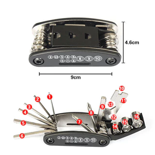 มีดอเนกประสงค์ เครื่องมือเดินป่า 16IN1 MULTI FUNCTION TOOL เครื่องมือช่างอเนกประสงค์ เหล็กกล้าคาร์บอน