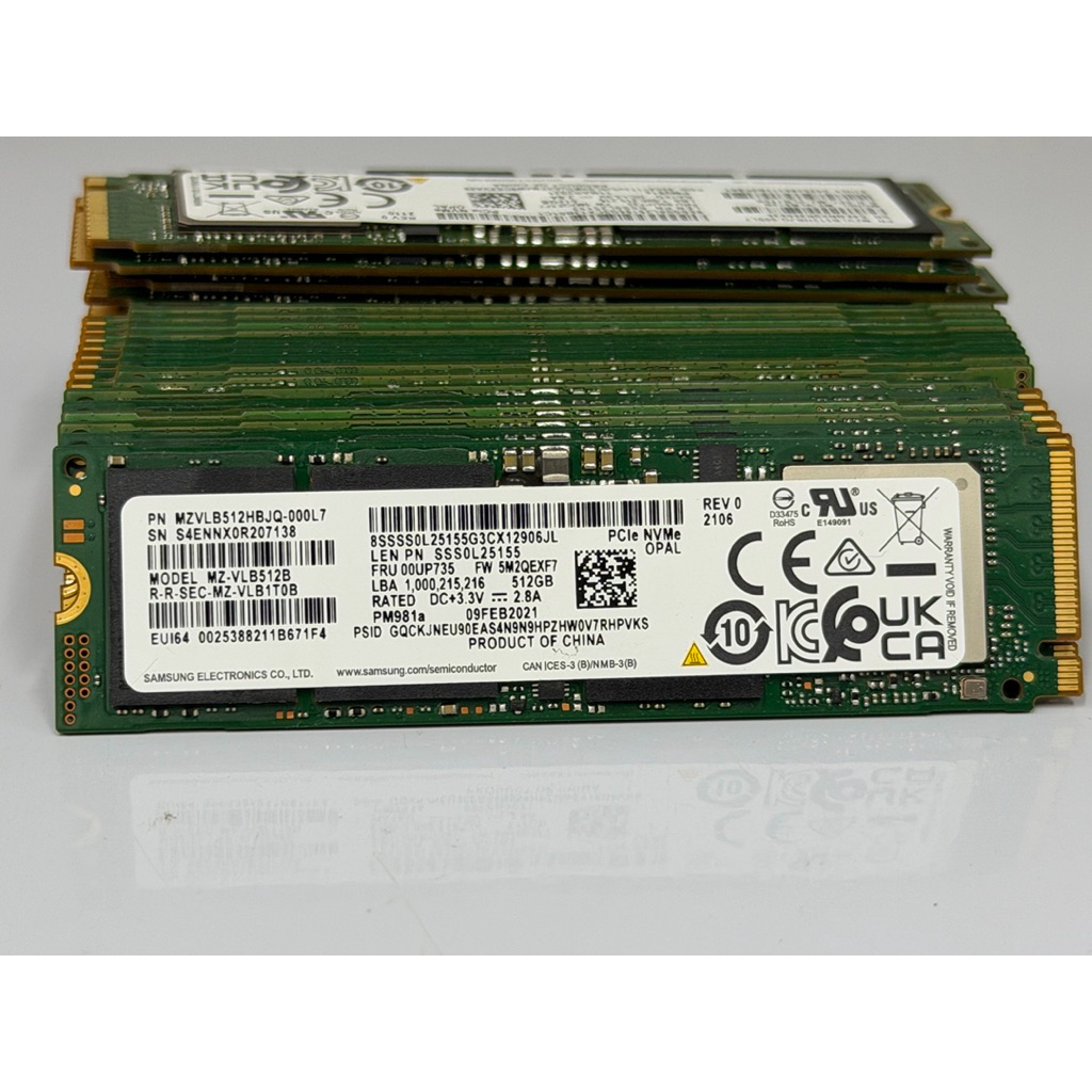 Samsung PM981a 512GB (MZ-VLB512B/C)  M.2 NVMe PCIe Gen3 x4 ประสิทธิภาพสูง อ่าน/เขียน 3,500/2,900 MB/