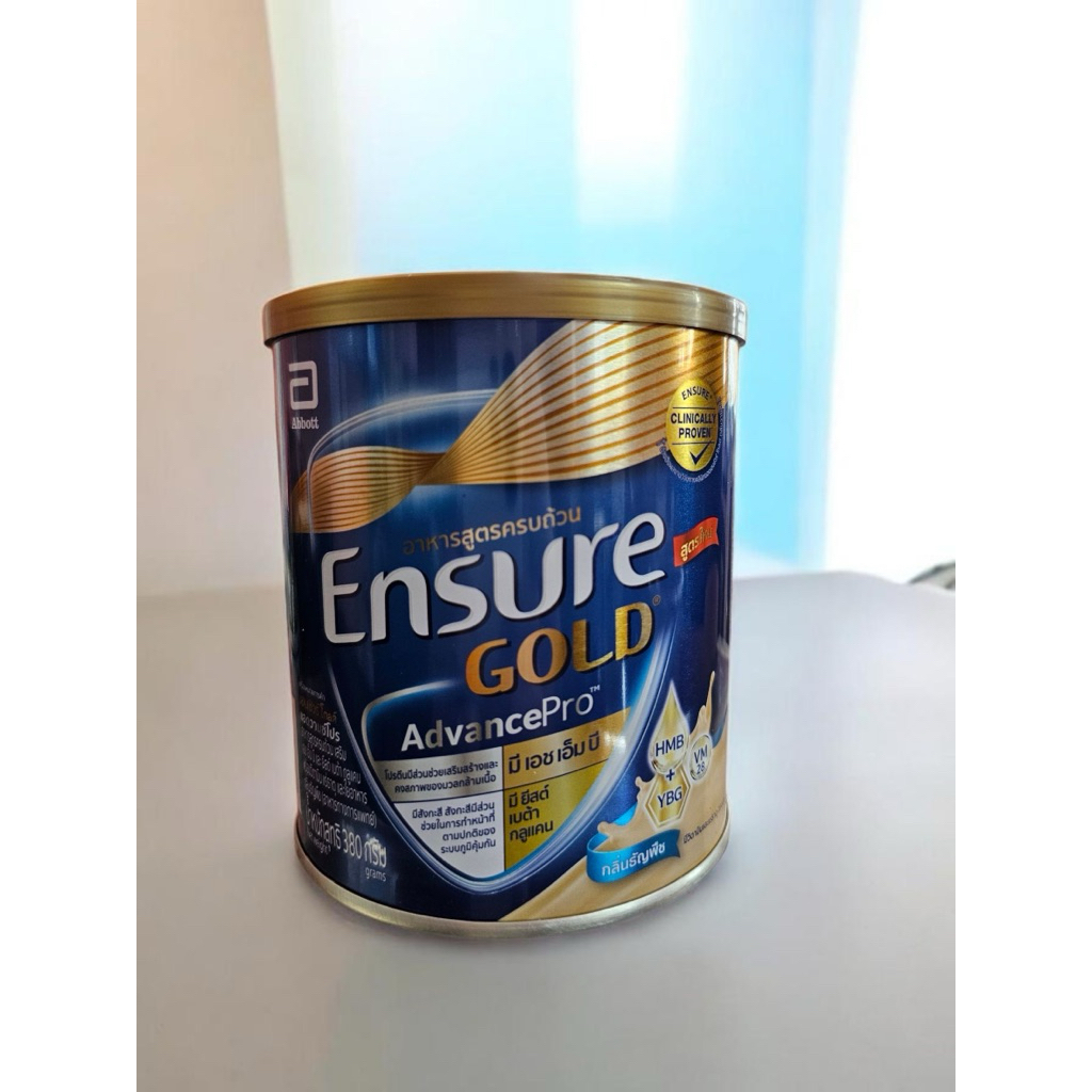 Ensure Gold Advance Pro wheat flavor เอนชัวร์ โกลด์ แอดวานซ์โปรกลิ่นธัญพืช 380 กรัม Exp.08/2027