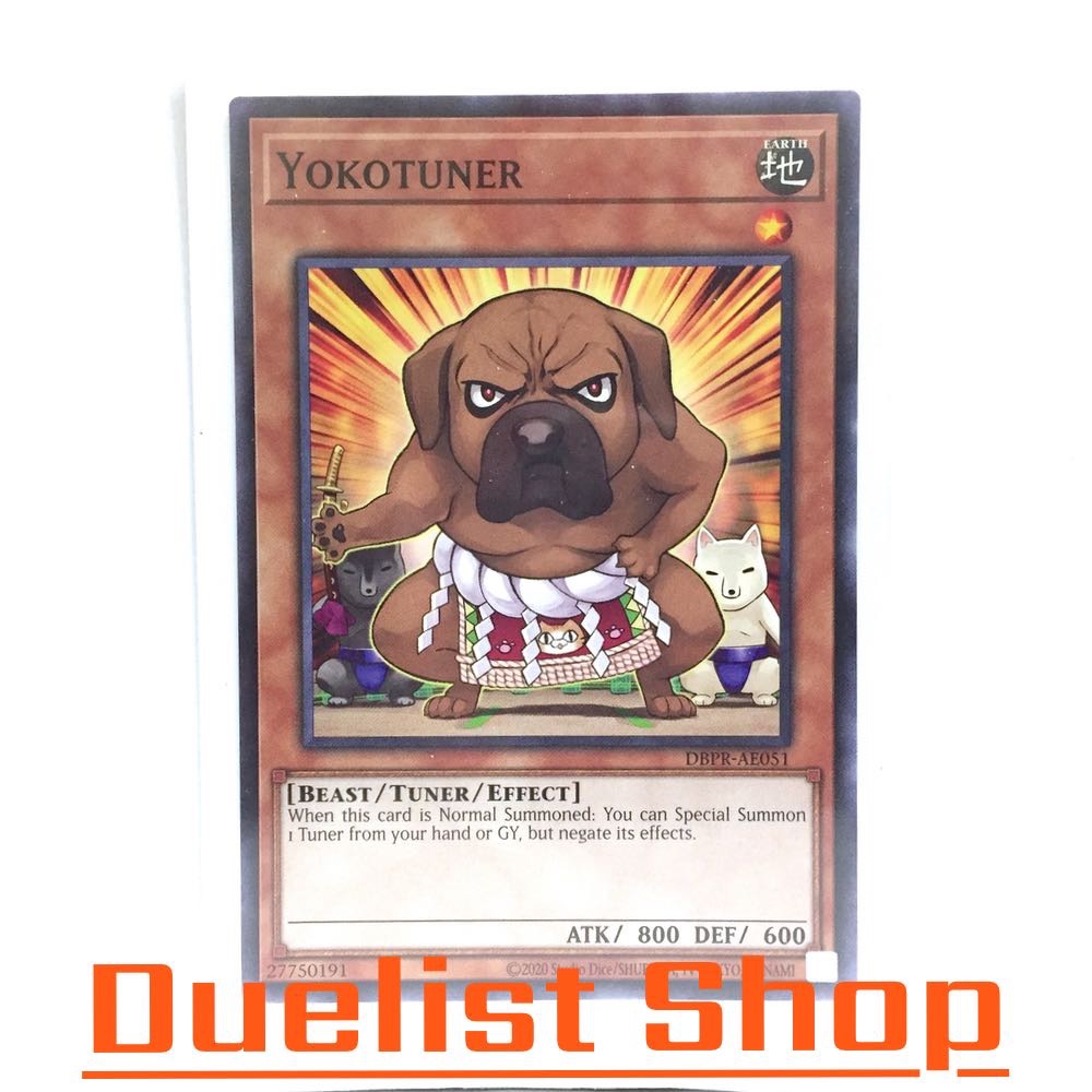 Yokotuner (N,P) Monster Earth Level1 [Beast/Tuner/Effect] ชุด DBPR-AE051 การ์ดยูกิโอ (Yu-Gi-Oh!) OCG