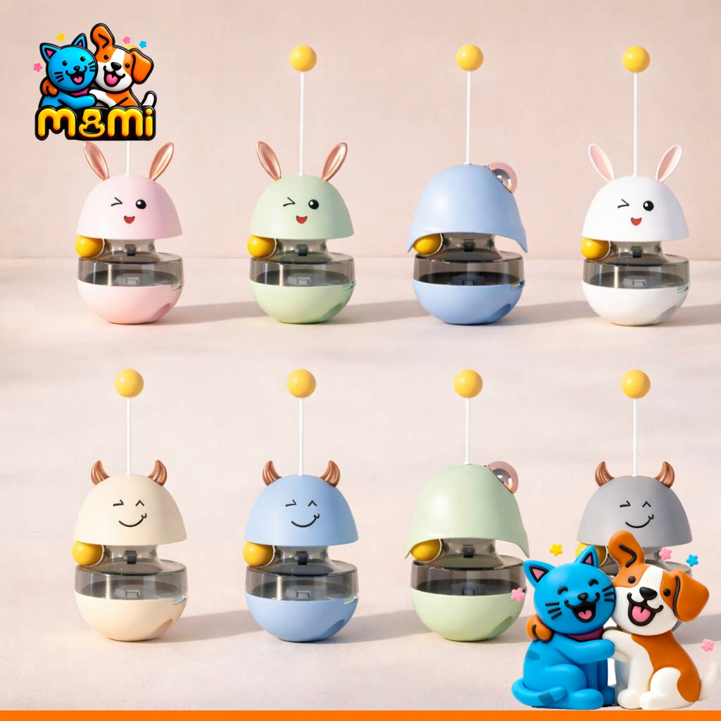 MI ของเล่นแมวตุ๊กตาล้มลุก เสริมพัฒนาการ  ใส่อาหารสัตว์ Tumbler