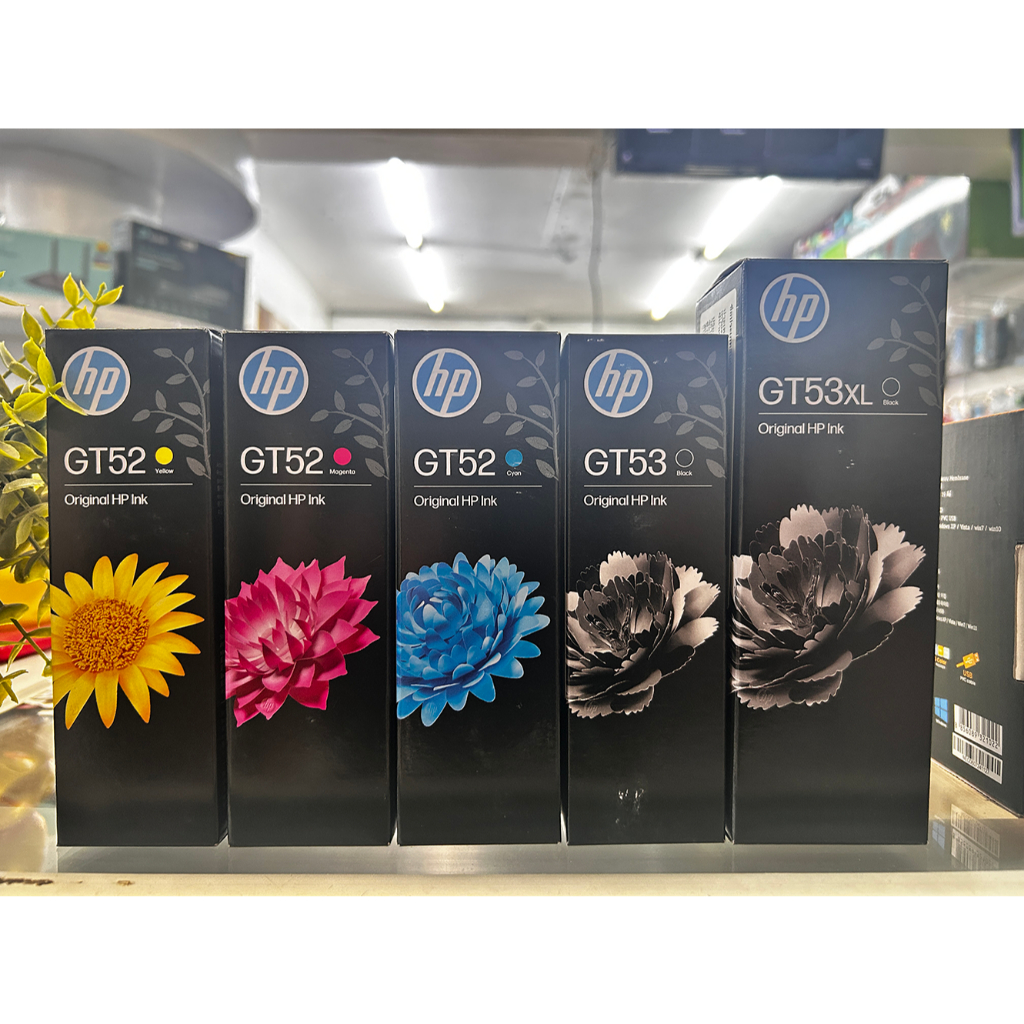 หมึกเติม HP GT53 / GT52 (Black/Cyan/Magenta/Yellow) Original Ink Bottle ของแท้ หมึกแทงค์