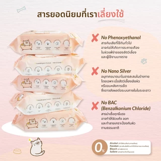 [5 แถม 1] Jaotoob ทิชชู่เปียกสัตว์เลี้ยง สูตรสปาอ่อนโยน กลิ่น Dreamy Spa | 80 แผ่น หนานุ่ม ขนาดใหญ่