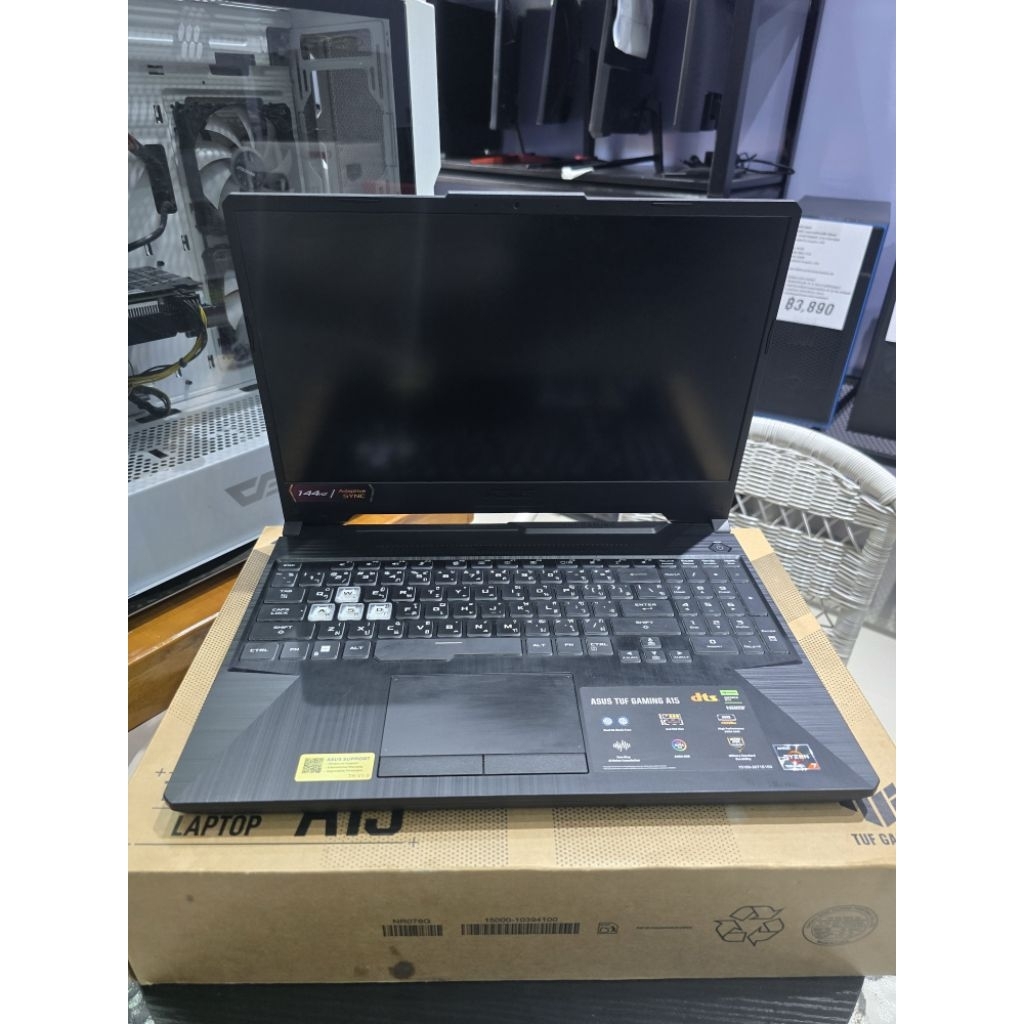 โน๊ตบุ๊คมือสอง ASUS FA506NCR-HN005W Ryzen 7 7435HS/16GB DDR5/M.2512GB/RTX3050 ปก.2027/08/28